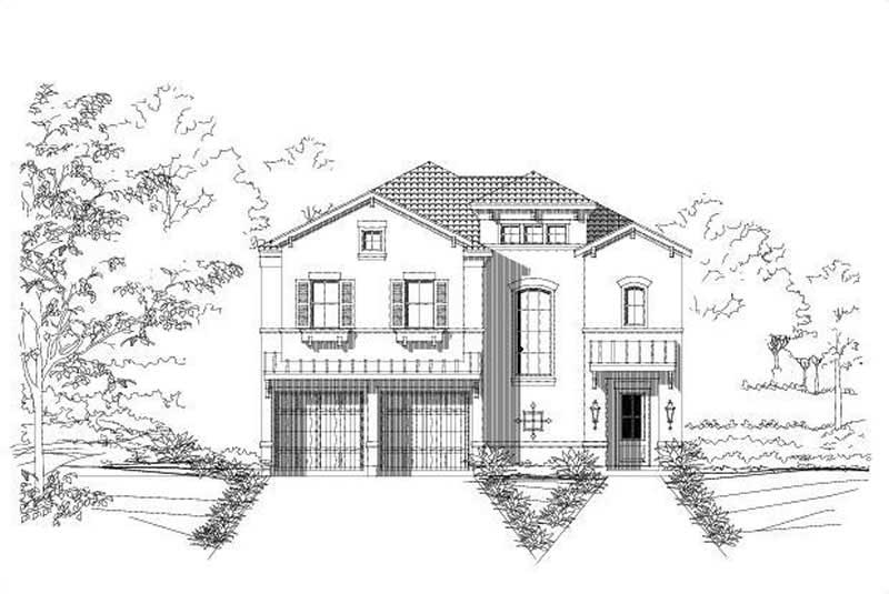 3-Bedroom, 3199 Sq Ft Mediterranean Home Plan - 156-1246 - Main Exterior