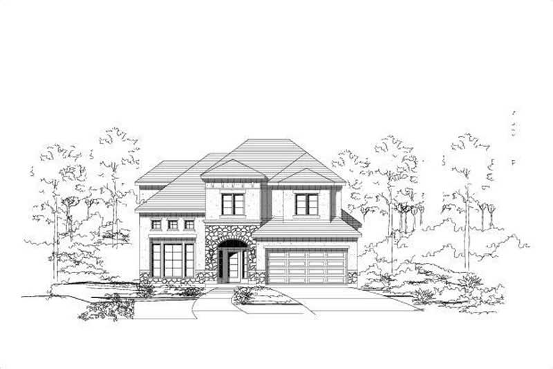 3-Bedroom, 2592 Sq Ft Spanish Home Plan - 156-1265 - Main Exterior