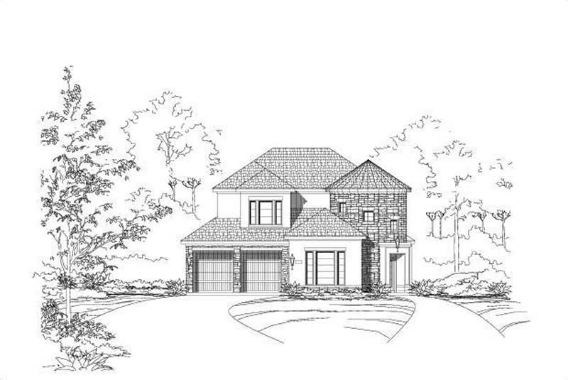 3-Bedroom, 3113 Sq Ft Spanish Home Plan - 156-1274 - Main Exterior