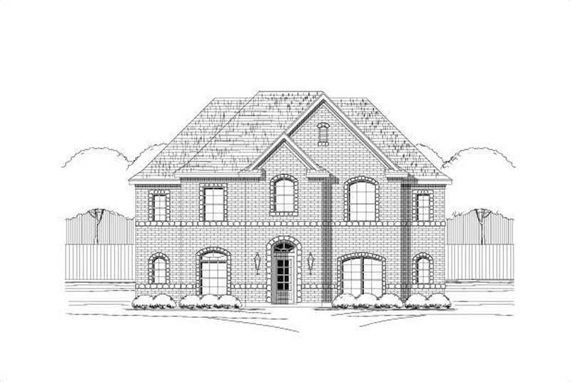 4-Bedroom, 3173 Sq Ft Traditional Home Plan - 156-1309 - Main Exterior