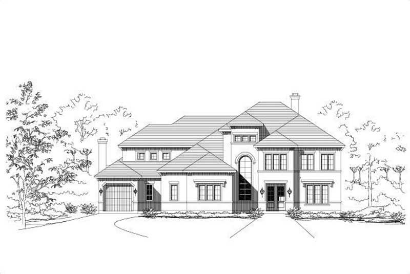 4-Bedroom, 4873 Sq Ft Mediterranean Home Plan - 156-1310 - Main Exterior