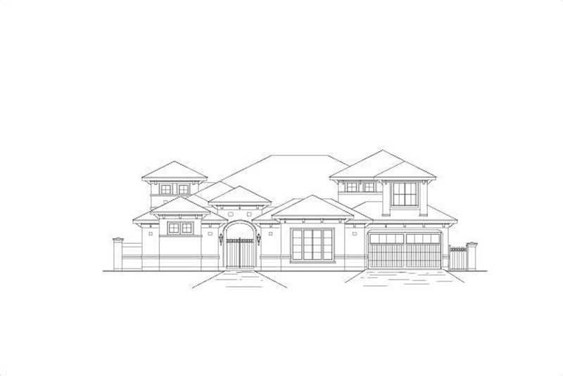 5-Bedroom, 4751 Sq Ft Mediterranean Home Plan - 156-1331 - Main Exterior