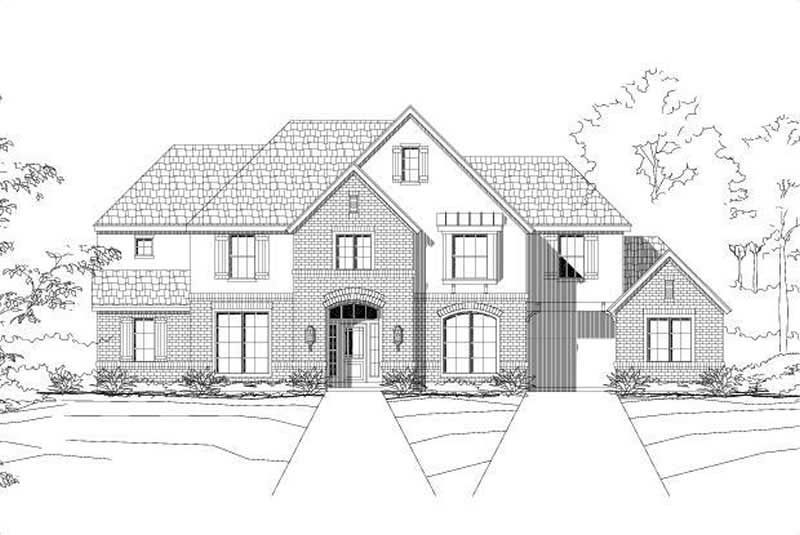 5-Bedroom, 4050 Sq Ft Luxury Home Plan - 156-1351 - Main Exterior