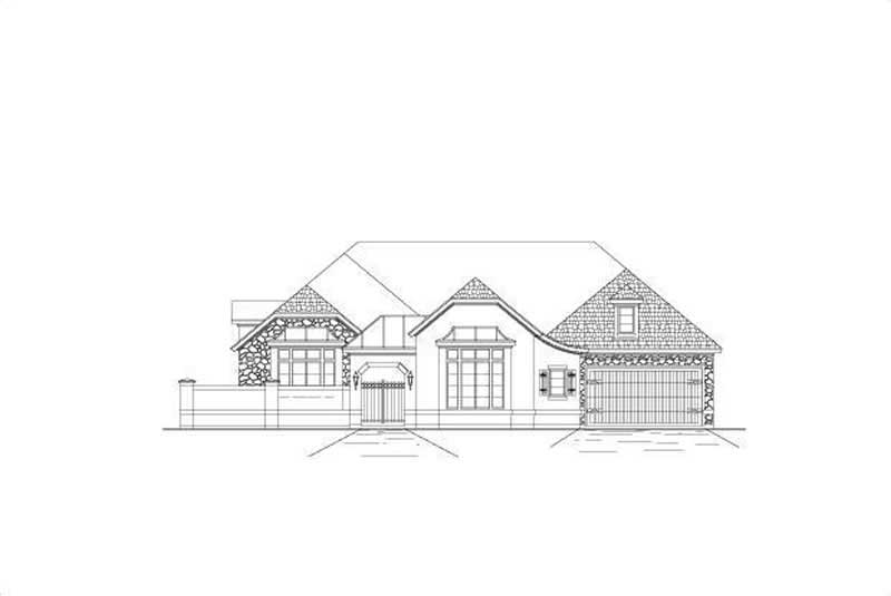 4-Bedroom, 3566 Sq Ft Country House Plan - 156-1414 - Front Exterior