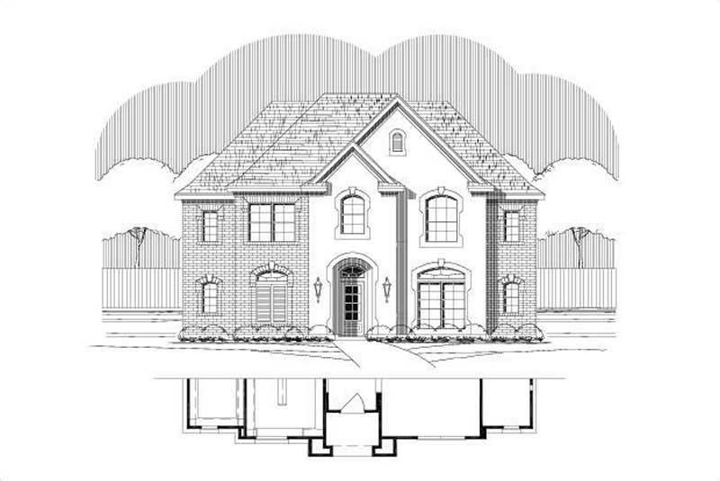 4-Bedroom, 3173 Sq Ft Traditional Home Plan - 156-1469 - Main Exterior
