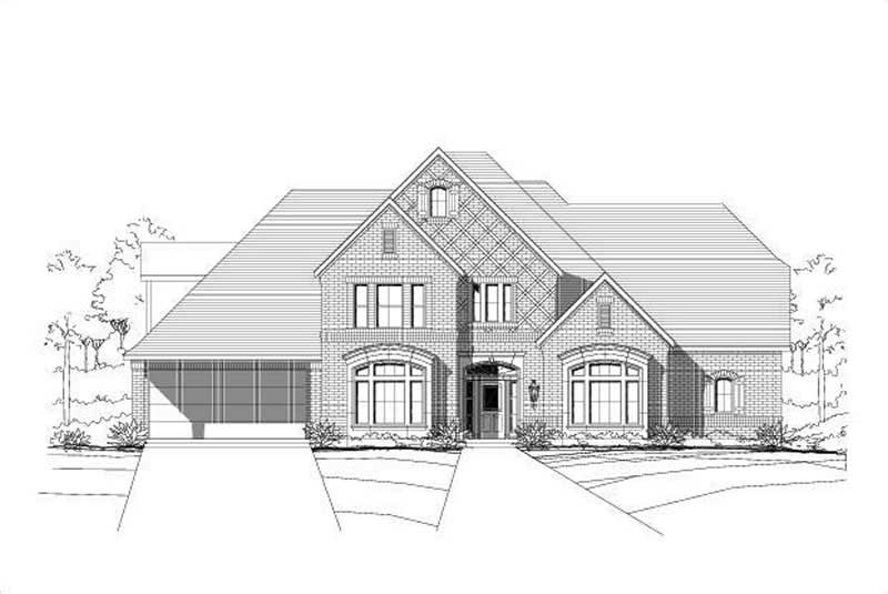 5-Bedroom, 4805 Sq Ft Luxury Home Plan - 156-1483 - Main Exterior
