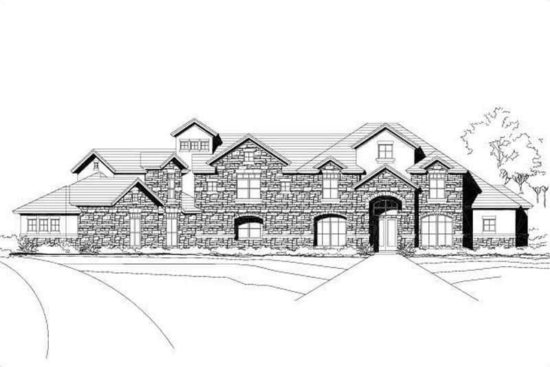 5-Bedroom, 5693 Sq Ft Craftsman Home Plan - 156-1514 - Main Exterior
