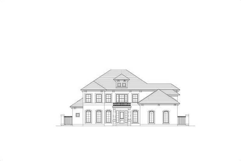 4-Bedroom, 4423 Sq Ft Mediterranean House Plan - 156-1553 - Front Exterior