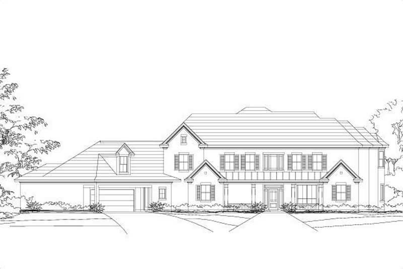 4-Bedroom, 4200 Sq Ft Luxury Home Plan - 156-1730 - Main Exterior