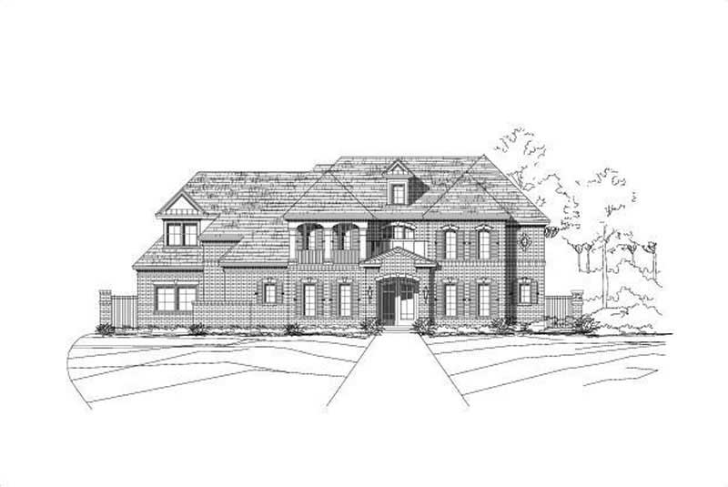 7-Bedroom, 6845 Sq Ft Luxury Home Plan - 156-1764 - Main Exterior