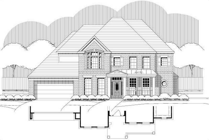 4-Bedroom, 3440 Sq Ft Luxury Home Plan - 156-1822 - Main Exterior