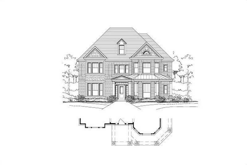 4-Bedroom, 3617 Sq Ft Luxury Home Plan - 156-1880 - Main Exterior