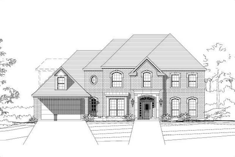 4-Bedroom, 4080 Sq Ft Luxury Home Plan - 156-1901 - Main Exterior