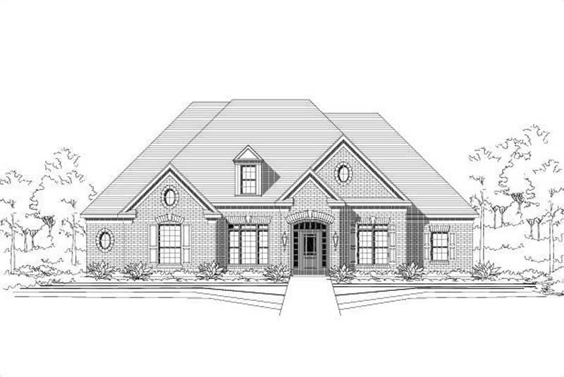 4-Bedroom, 3085 Sq Ft Ranch Home Plan - 156-1933 - Main Exterior