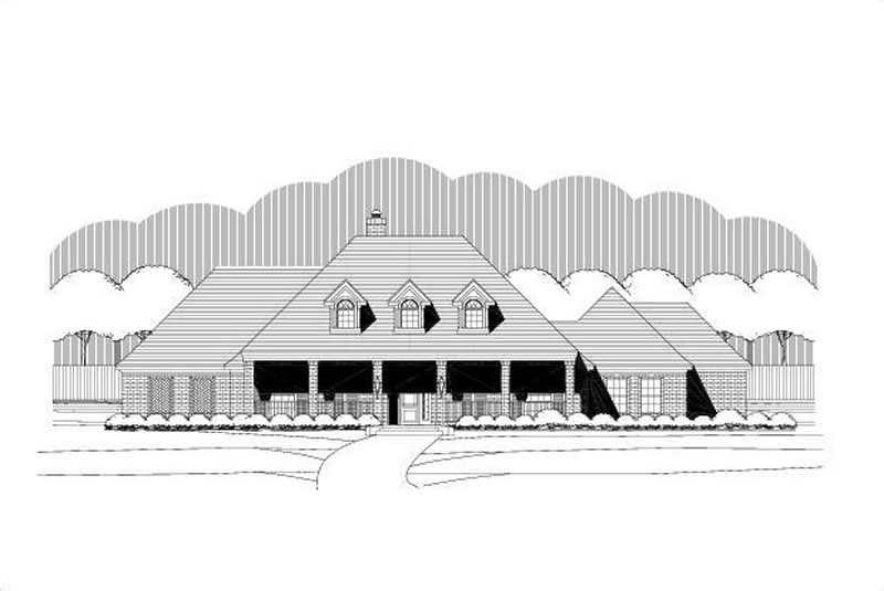 3-Bedroom, 2883 Sq Ft Country Home Plan - 156-1945 - Main Exterior