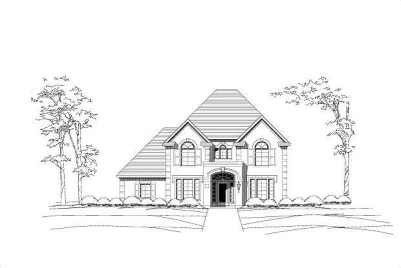 4-Bedroom, 3788 Sq Ft Luxury House Plan - 156-1981 - Front Exterior