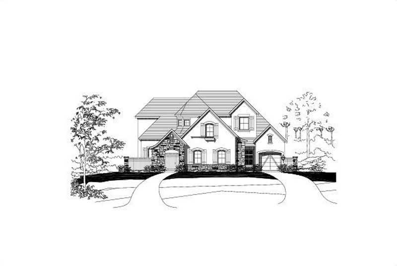 4-Bedroom, 4308 Sq Ft Country House Plan - 156-1993 - Front Exterior