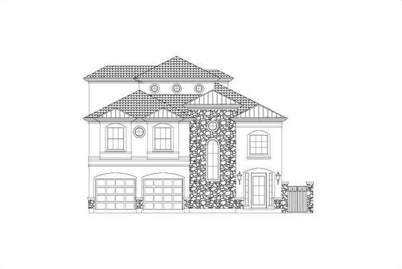 3-Bedroom, 3548 Sq Ft Home Plan - 156-2011 - Main Exterior