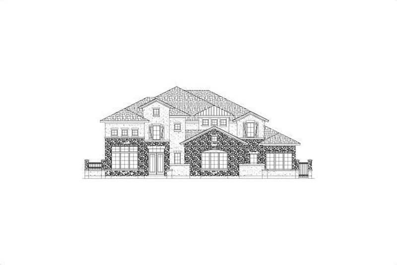4-Bedroom, 6263 Sq Ft Luxury House Plan - 156-2063 - Front Exterior
