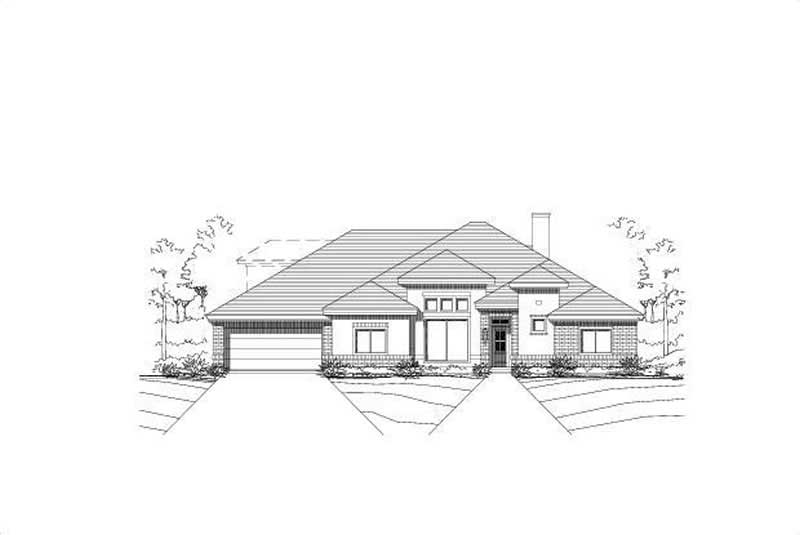 4-Bedroom, 3068 Sq Ft Ranch Home Plan - 156-2090 - Main Exterior