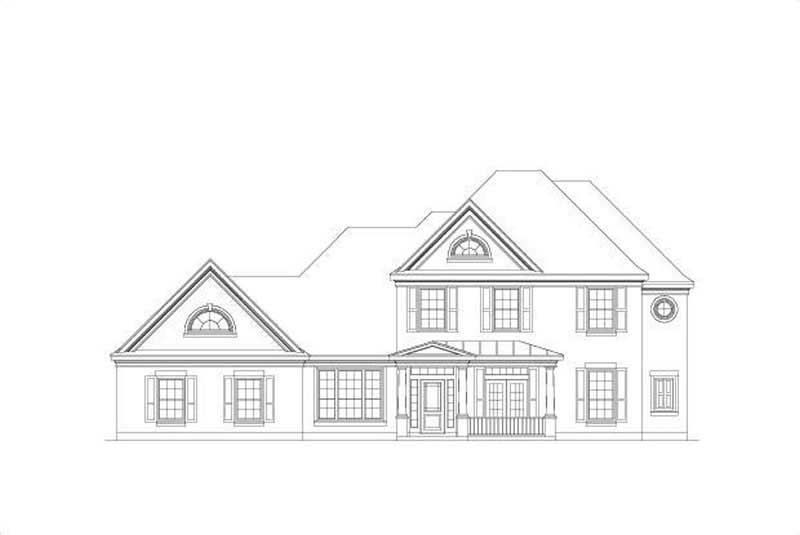 5-Bedroom, 3478 Sq Ft Country Home Plan - 156-2132 - Main Exterior