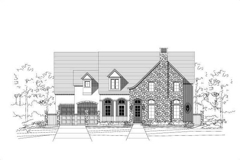 5-Bedroom, 5856 Sq Ft Luxury House Plan - 156-2159 - Front Exterior