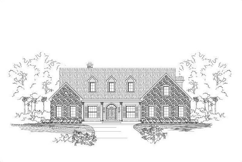 3-Bedroom, 3956 Sq Ft Luxury House Plan - 156-2171 - Front Exterior