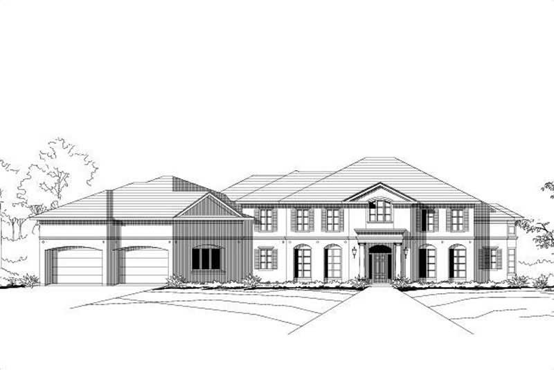 5-Bedroom, 5322 Sq Ft Luxury Home Plan - 156-2204 - Main Exterior