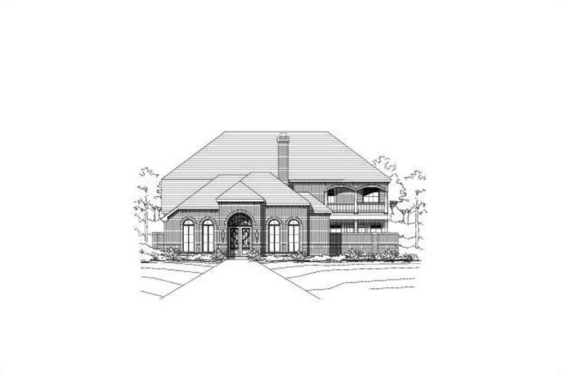 3-Bedroom, 3887 Sq Ft Luxury House Plan - 156-2224 - Front Exterior