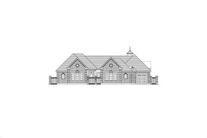3-Bedroom, 3940 Sq Ft Luxury House Plan - 156-2295 - Front Exterior