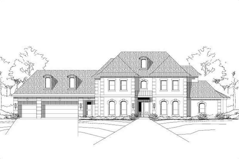 4-Bedroom, 4205 Sq Ft Luxury House Plan - 156-2340 - Front Exterior