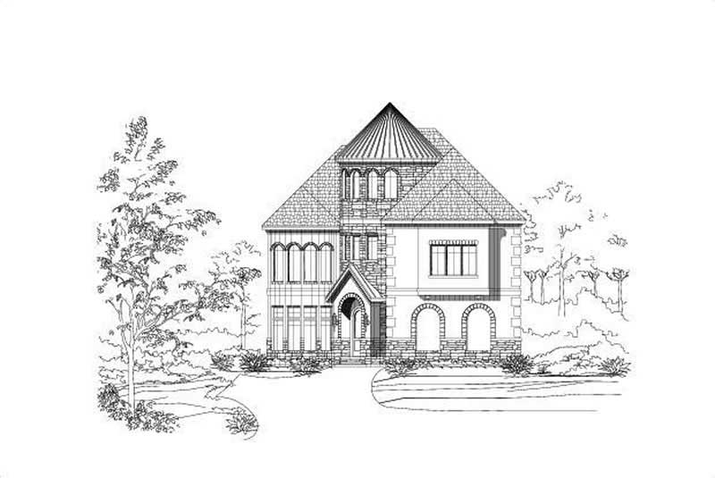 4-Bedroom, 4214 Sq Ft Luxury Home Plan - 156-2386 - Main Exterior