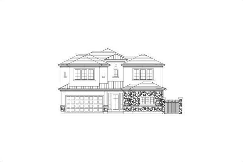 3-Bedroom, 3320 Sq Ft Tuscan House Plan - 156-2411 - Front Exterior