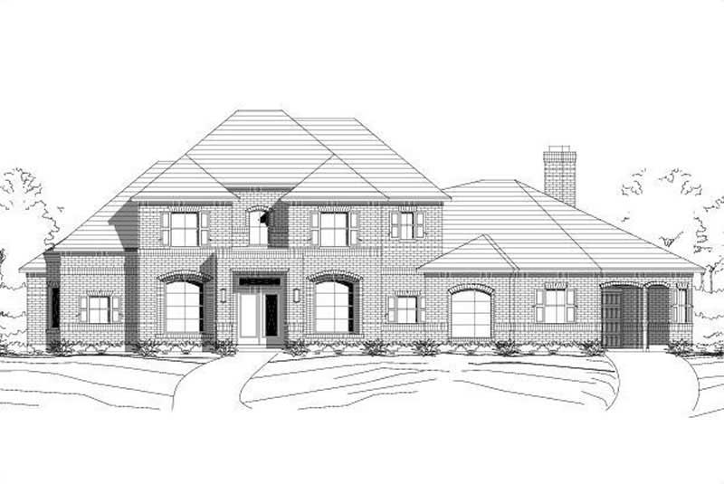 4-Bedroom, 4404 Sq Ft Luxury Home Plan - 156-2433 - Main Exterior