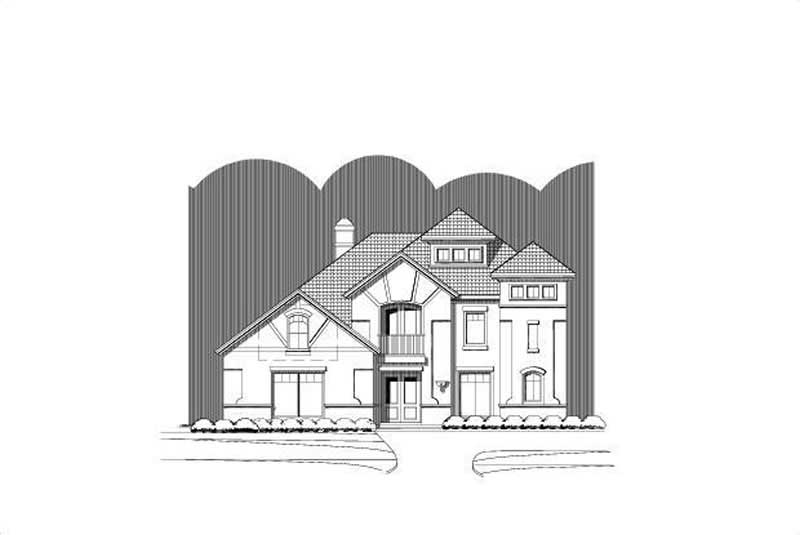 3-Bedroom, 3277 Sq Ft Contemporary House Plan - 156-2435 - Front Exterior