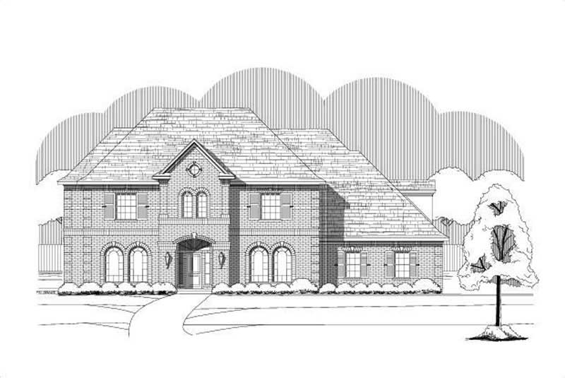 4-Bedroom, 4292 Sq Ft Luxury Home Plan - 156-2462 - Main Exterior