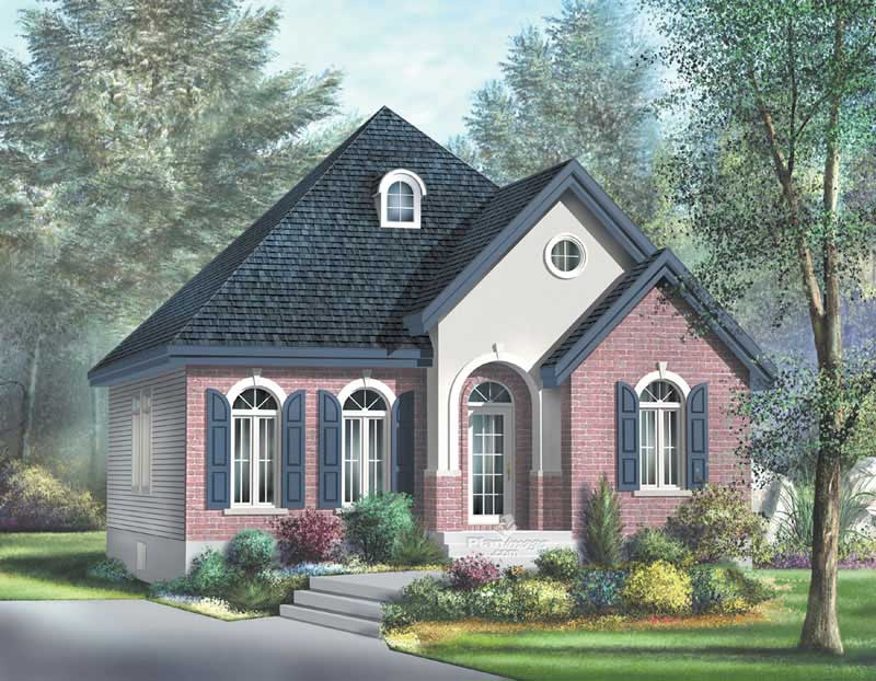 3-Bedroom, 1126 Sq Ft Craftsman House Plan - 157-1059 - Front Exterior