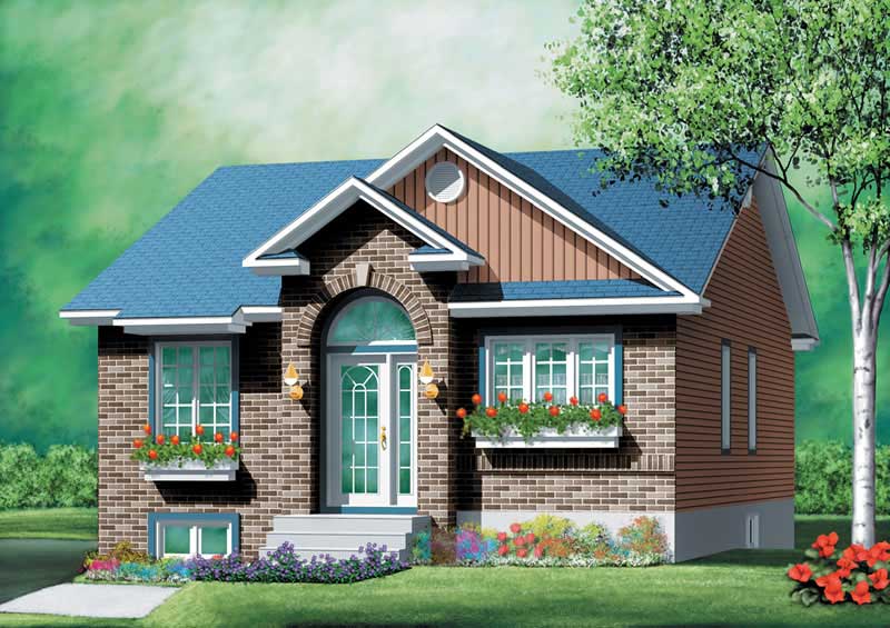 2-Bedroom, 952 Sq Ft Bungalow Home Plan - 157-1097 - Main Exterior