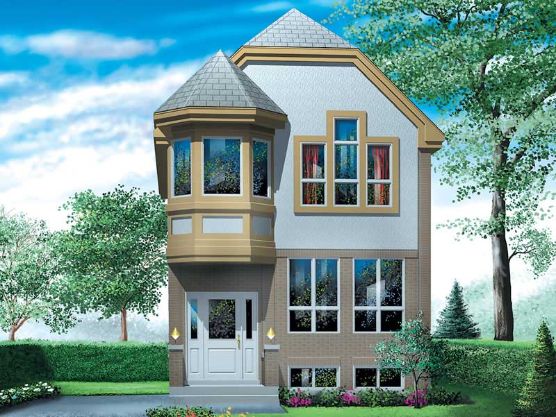 3-Bedroom, 1332 Sq Ft Small House Plans - 157-1279 - Main Exterior