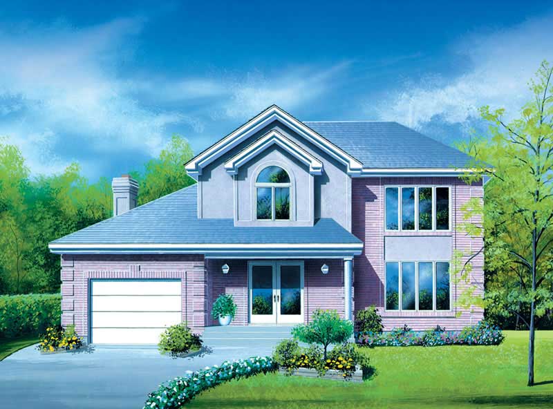 3-Bedroom, 2244 Sq Ft European Home Plan - 157-1285 - Main Exterior