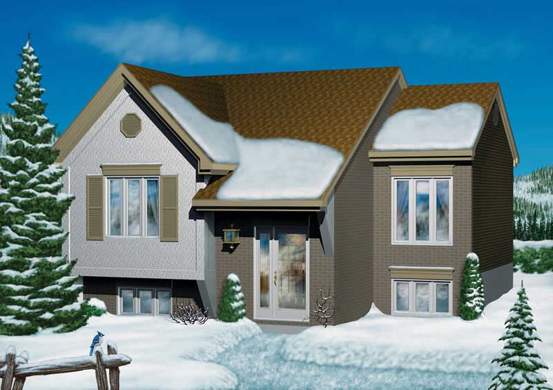 2-Bedroom, 1085 Sq Ft Bungalow Home Plan - 157-1317 - Main Exterior