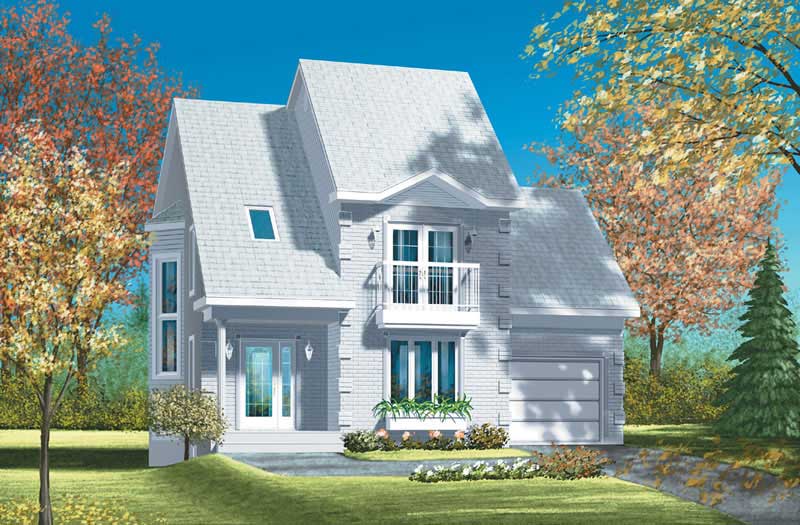 3-Bedroom, 1605 Sq Ft Craftsman Home Plan - 157-1324 - Main Exterior