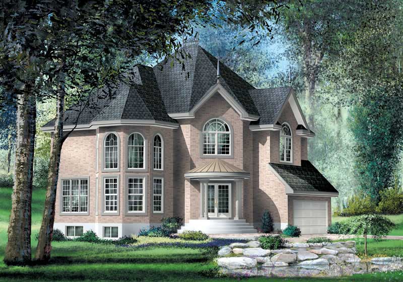 4-Bedroom, 2911 Sq Ft Multi-Level Home Plan - 157-1340 - Main Exterior