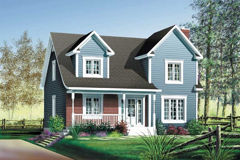 3-Bedroom, 1591 Sq Ft Multi-Level House Plan - 157-1449 - Front Exterior