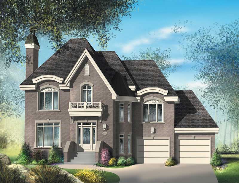 3-Bedroom, 2335 Sq Ft Multi-Level Home Plan - 157-1487 - Main Exterior