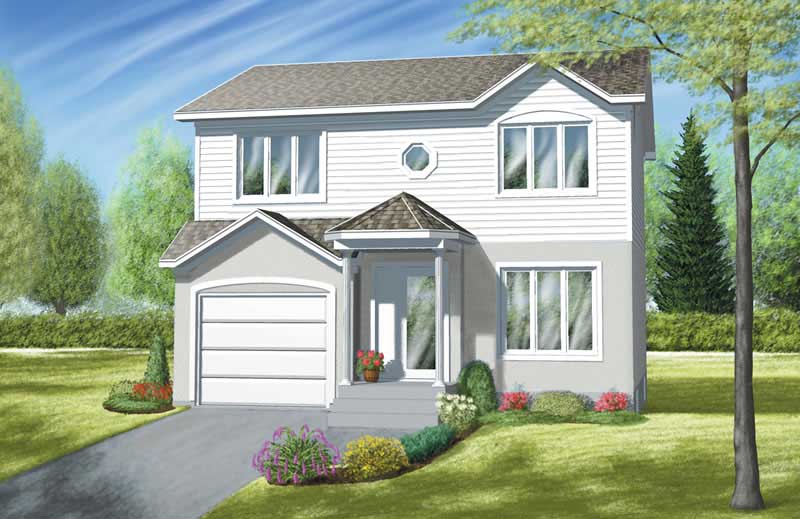 3-Bedroom, 1386 Sq Ft Ranch House Plan - 157-1550 - Front Exterior
