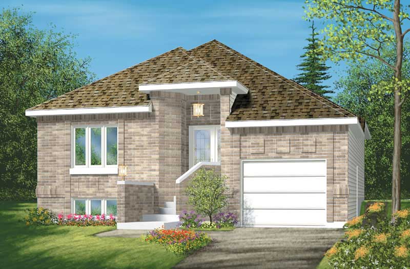 3-Bedroom, 1219 Sq Ft Bungalow Home Plan - 157-1552 - Main Exterior