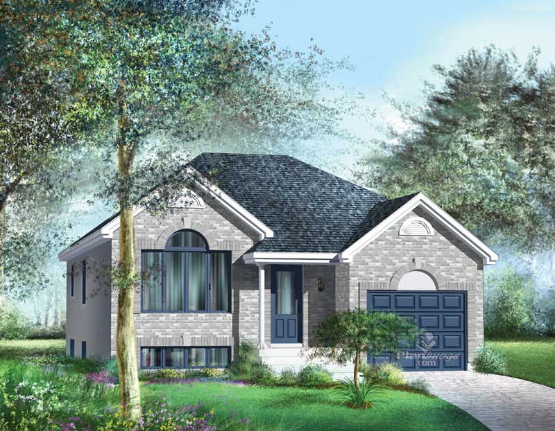 2-Bedroom, 1157 Sq Ft Bungalow House Plan - 157-1565 - Front Exterior