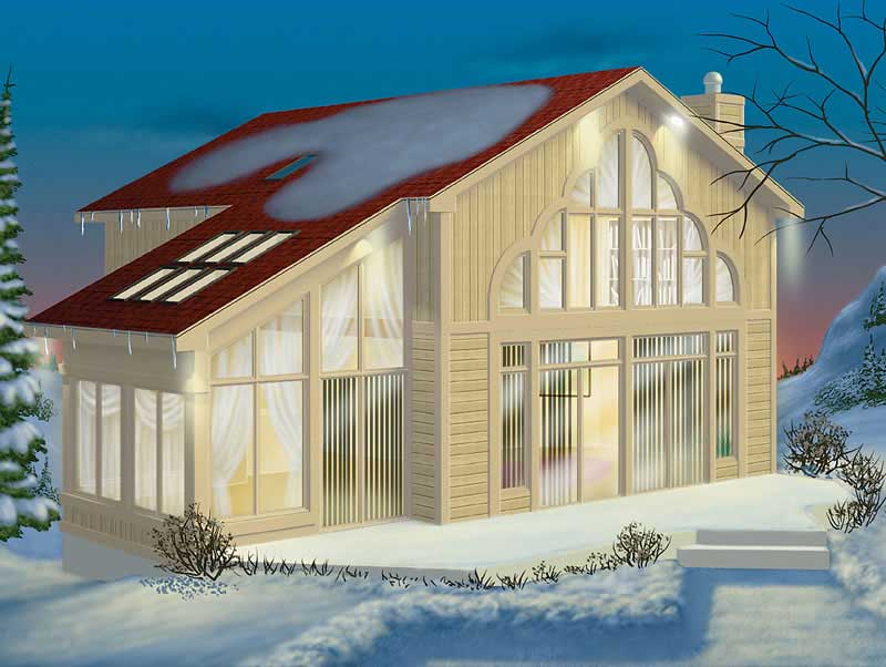 2-Bedroom, 1464 Sq Ft Ranch Home Plan - 157-1599 - Main Exterior