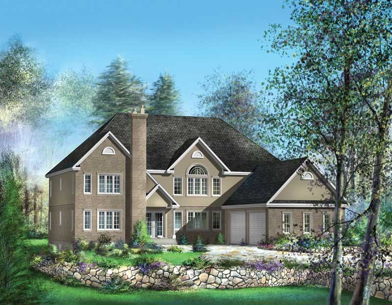 4-Bedroom, 4257 Sq Ft Luxury Home Plan - 157-1607 - Main Exterior